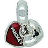 PANDORA Disney Mickey and Minnie Double Heart Hang Charm PANDORA Disney Mickey and Minnie Double Heart Hang Charm
