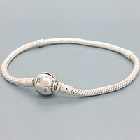 DANISH Silver Bracelet with Disney Mickey Head Clasp