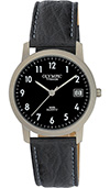 Olympic Mens Titanium Dress Watch Black Dial Leather Strap Olympic Mens Titanium Dress Watch Black Dial Leather Strap