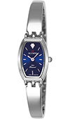 Olympic Ladies Steel Watch Blue Diamond Set Dial