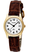 Olympic Ladies Gold Plated Watch and Brown Strap Olympic Ladies Gold Plated Watch and Brown Strap