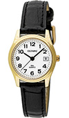 Olympic Ladies Gold Plated Watch and Black Strap Olympic Ladies Gold Plated Watch and Black Strap