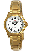 Olympic Ladies Gold Plated Work Watch White Dial with Numbers Olympic Ladies Gold Plated Work Watch White Dial with Numbers