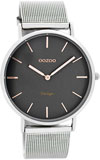 OOZOO 40mm matt silver alu case / rose gold on grey / matt silve OOZOO 40mm matt silver alu case / rose gold on grey / matt silve
