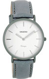 OOZOO 36mm matt steel-grey alu case / silver on white / steel-gr OOZOO 36mm matt steel-grey alu case / silver on white / steel-gr