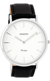 OOZOO 44mm silver case / silver on white / black OOZOO 44mm silver case / silver on white / black