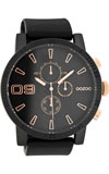 OOZOO 50mm matt black alu case / rose gold on black / black rubb OOZOO 50mm matt black alu case / rose gold on black / black rubb