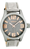 OOZOO 41mm matt light grey alu case / rose gold on grey / lt gry OOZOO 41mm matt light grey alu case / rose gold on grey / lt gry