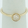 PANDORA 14ct Gold Dazzling Droplet Ring PANDORA 14ct Gold Dazzling Droplet Ring