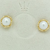 DANISH 14ct Gold Pearl Studs Cherry Blossom DANISH 14ct Gold Pearl Studs Cherry Blossom