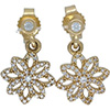 PANDORA 14ct Gold Lace Botanique Earrings PANDORA 14ct Gold Lace Botanique Earrings