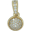 DANISH 14ct Gold Dazzling Droplet Pendant