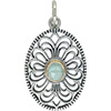 (RETIRED) Silver and Gold Compose Vintage Lace Pendant (RETIRED) Silver and Gold Compose Vintage Lace Pendant