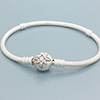 PANDORA Silver Bracelet with Zodiac Round Clasp PANDORA Silver Bracelet with Zodiac Round Clasp