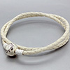 PANDORA Pink Mix Double Woven Leather Bracelet PANDORA Pink Mix Double Woven Leather Bracelet