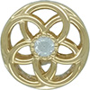 PANDORA 14ct Gold Loving Bloom Openwork Charm PANDORA 14ct Gold Loving Bloom Openwork Charm