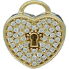 PANDORA 14ct Gold Heart Lock Charm PANDORA 14ct Gold Heart Lock Charm