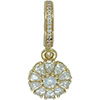 PANDORA 14ct Gold Embellished Floral Hanging Charm PANDORA 14ct Gold Embellished Floral Hanging Charm