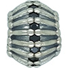 (RETIRED) DANISH Silver Bead with Facet of Black CZ (RETIRED) DANISH Silver Bead with Facet of Black CZ