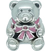 PANDORA Bead Baby Girl Teddy Charm Pink Enamel PANDORA Bead Baby Girl Teddy Charm Pink Enamel