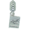 DANISH Passport Hanging Charm with CZ DANISH Passport Hanging Charm with CZ