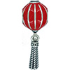 DANISH Chinese Lantern Red Enamel Hanging Charm DANISH Chinese Lantern Red Enamel Hanging Charm