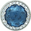 DANISH Sky Blue Radiant Hearts Charm DANISH Sky Blue Radiant Hearts Charm