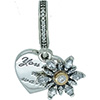PANDORA Snowflake Heart Hanging Charm PANDORA Snowflake Heart Hanging Charm
