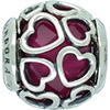 PANDORA Cerise Encased In Love Charm PANDORA Cerise Encased In Love Charm