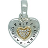PANDORA Signature Heart Hanging Charm PANDORA Signature Heart Hanging Charm