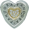 PANDORA Signature Heart Charm PANDORA Signature Heart Charm
