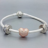 DANISH Sterling Silver Bracelet Glittering Heart Gift Set