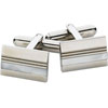 Spartan Stainless Steel MOP Rectangular Cufflinks